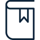 Book with bookmark icon